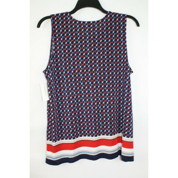 Charter Club Women's Ocean Drift Blouse Top Shirt Color Blue Size Large - Picture 3 of 3